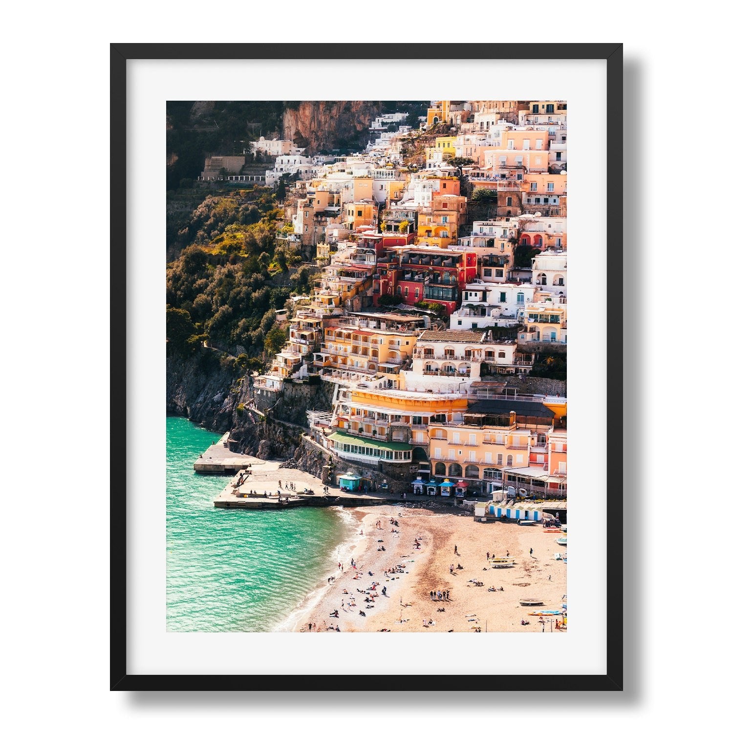 Positano Sunny Afternoon, Amalfi Coast | Premium Framed Print - Peter Yan Studio