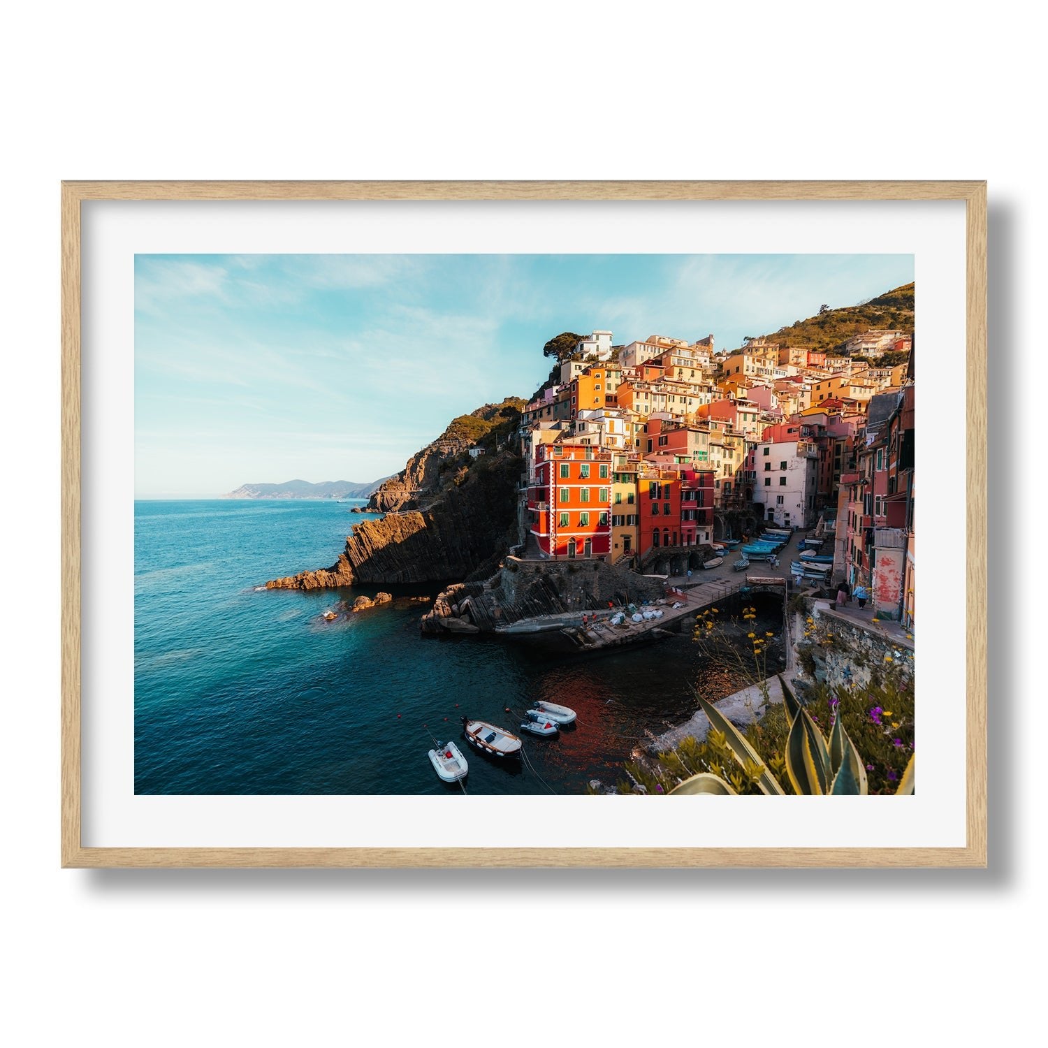 Riomaggiore Sunrise, Cinque Terre III Framed Print - Architecture by Peter Yan Studio