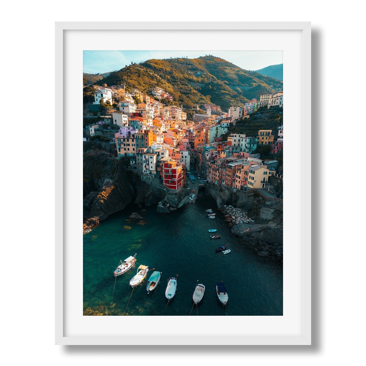 Riomaggiore Sunrise, Cinque Terre | Premium Framed Print - Peter Yan Studio