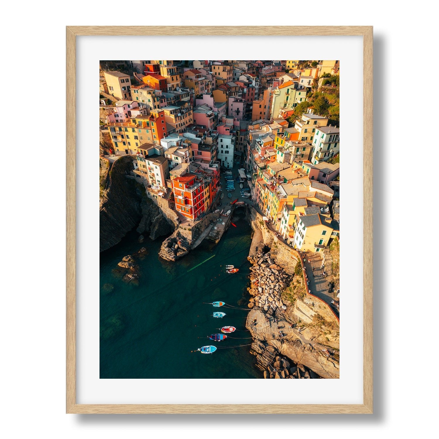 Riomaggiore Sunset, Cinque Terre | Premium Framed Print - Peter Yan Studio