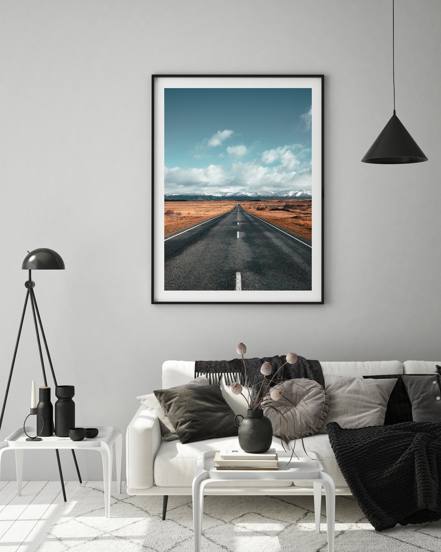 Road to the Snowy Mountains | Premium Framed Print - Peter Yan Studio