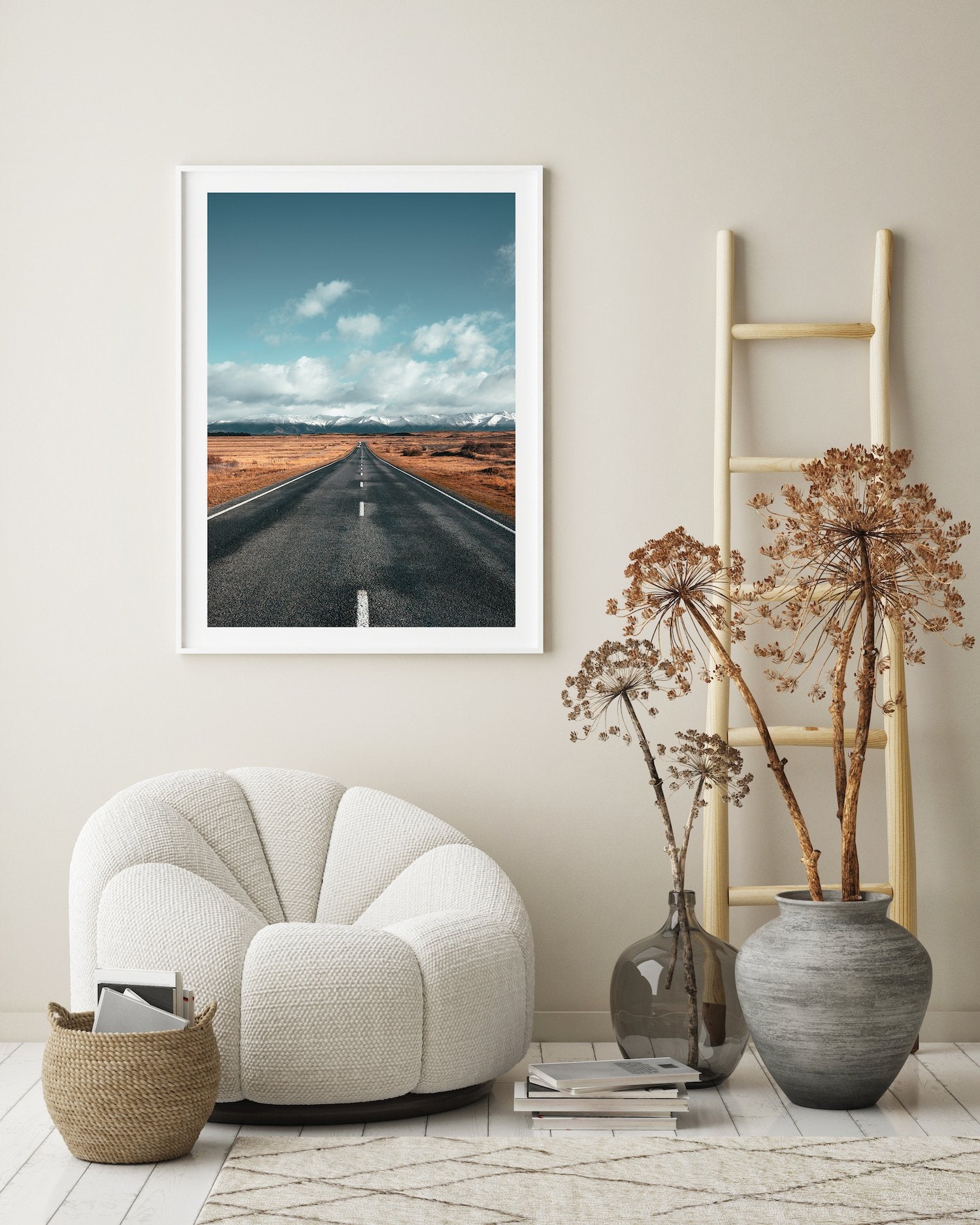 Road to the Snowy Mountains | Premium Framed Print - Peter Yan Studio