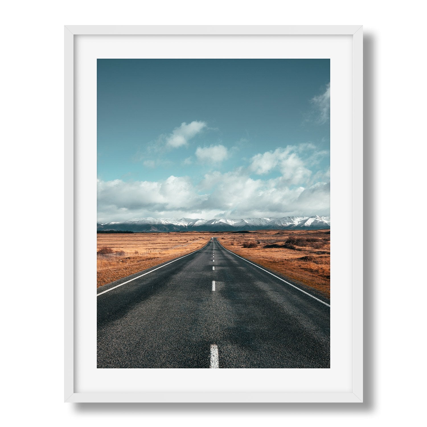Road to the Snowy Mountains Framed Print - Framed Prints by Peter Yan Studio