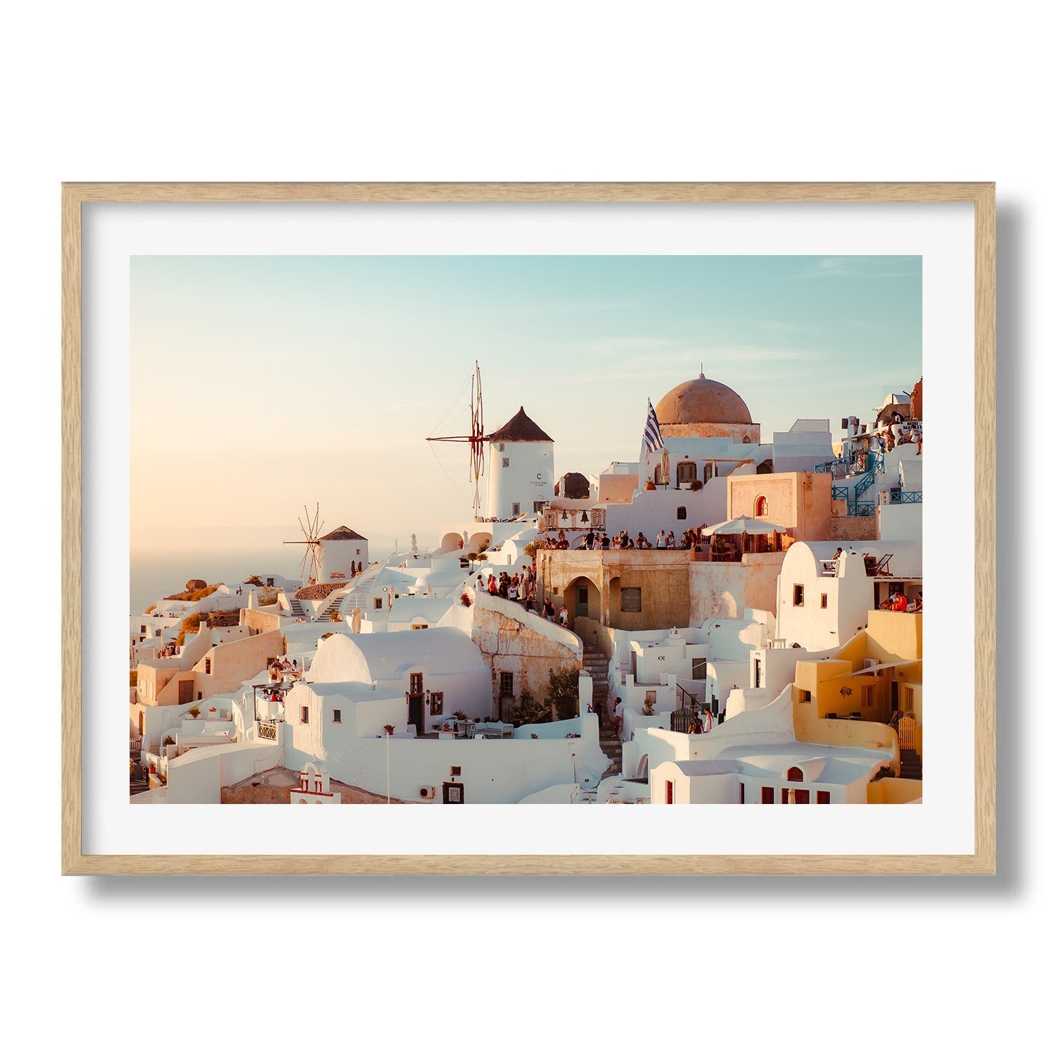 Santorini Sunset, Greece - Peter Yan Studio Framed Photo Print Wall Art