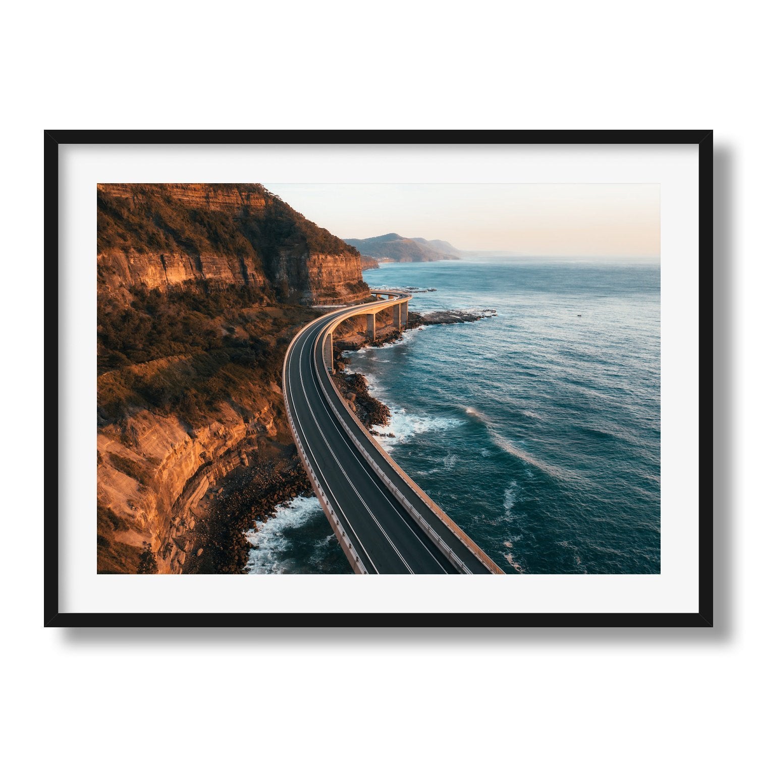 Sea Cliff Bridge Landscape - Peter Yan Studio Framed Photo Print Wall Art