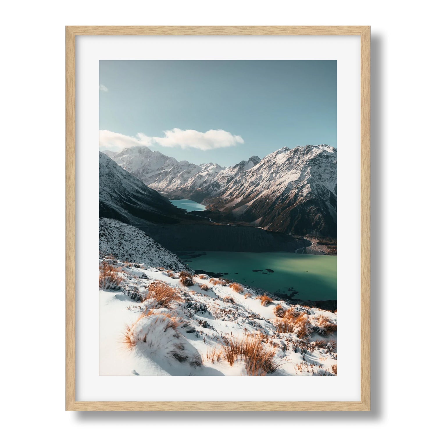 Sealy Tarns In Winter - Peter Yan Studio Framed Photo Print Wall Art