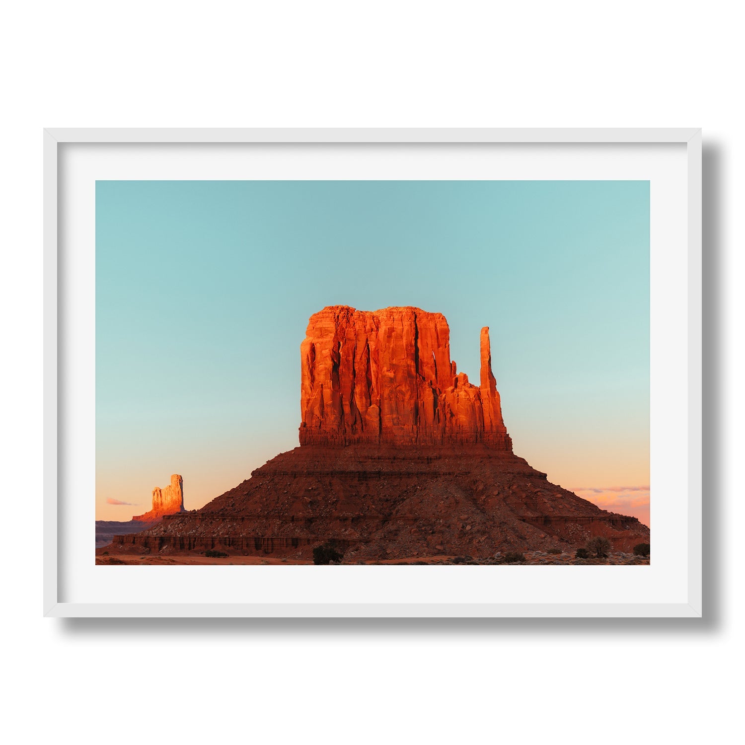 Sunset Over West Mitten Buttes - Peter Yan Studio Framed Photo Print Wall Art