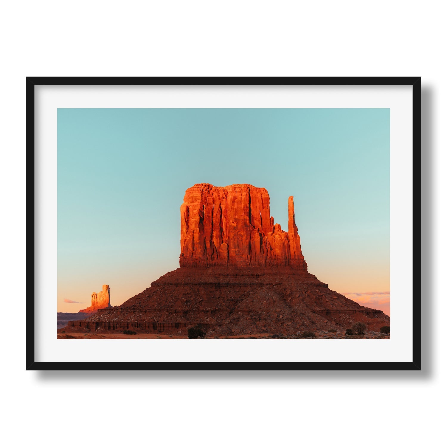 Sunset Over West Mitten Buttes - Peter Yan Studio Framed Photo Print Wall Art