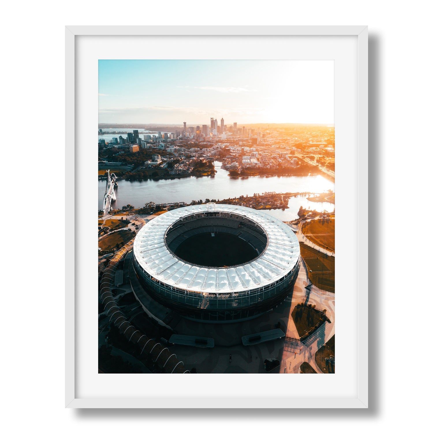 Sunset Perth City II - Peter Yan Studio Framed Photo Print Wall Art
