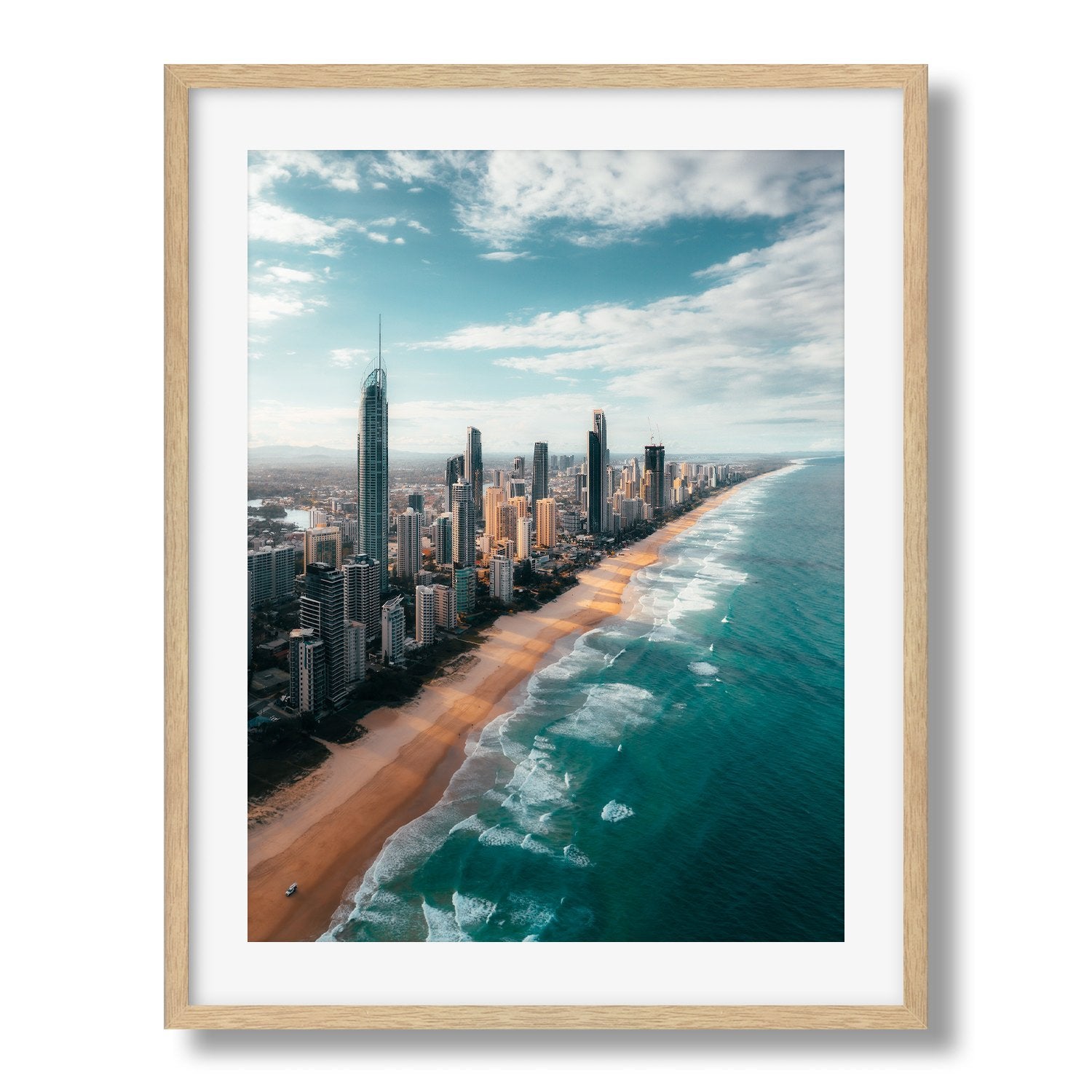 Surfers Paradise Skyline - Peter Yan Studio Framed Photo Print Wall Art