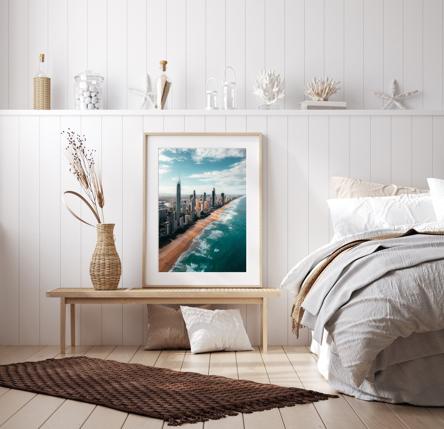 Surfers Paradise Skyline - Peter Yan Studio Framed Photo Print Wall Art