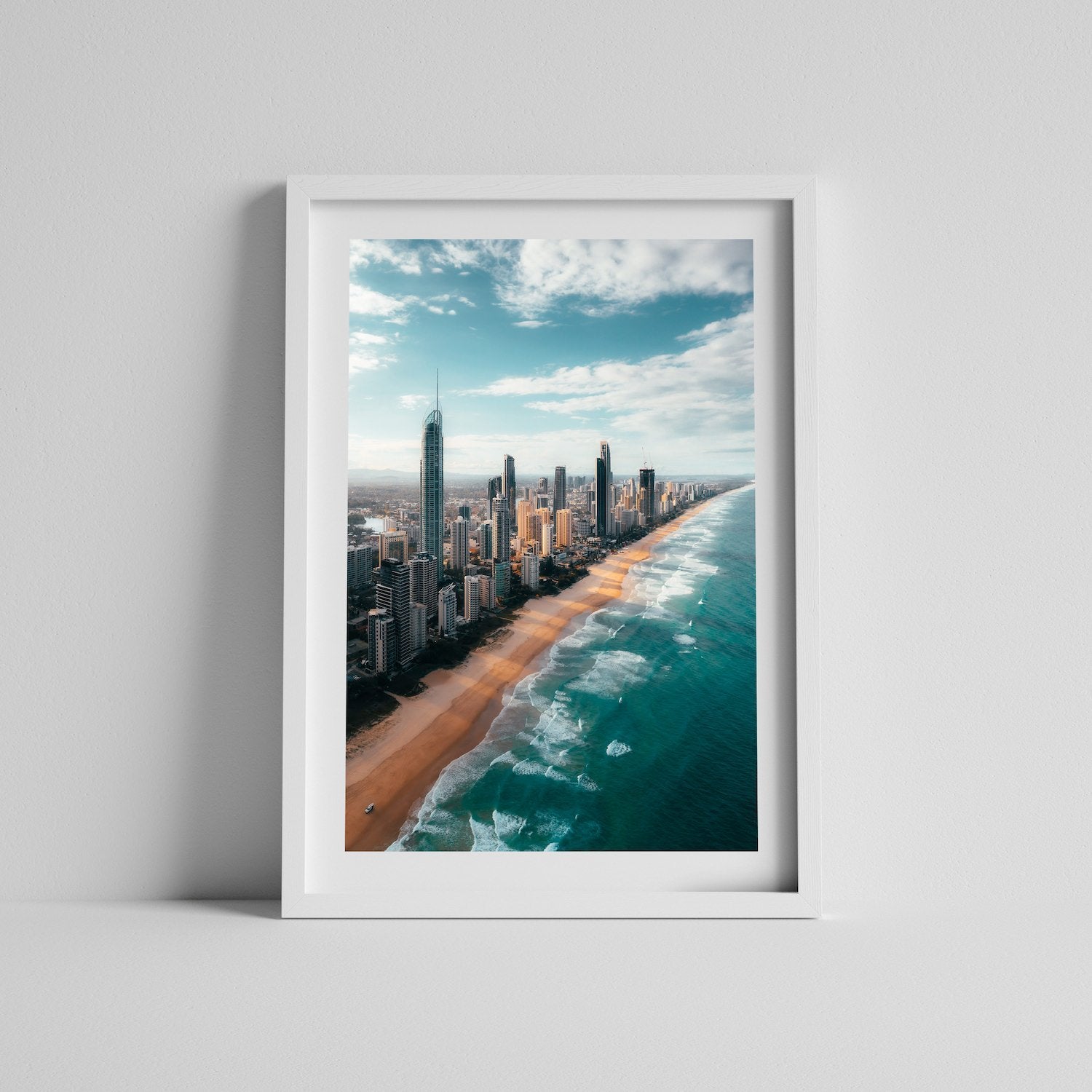 Surfers Paradise Skyline - Peter Yan Studio Framed Photo Print Wall Art
