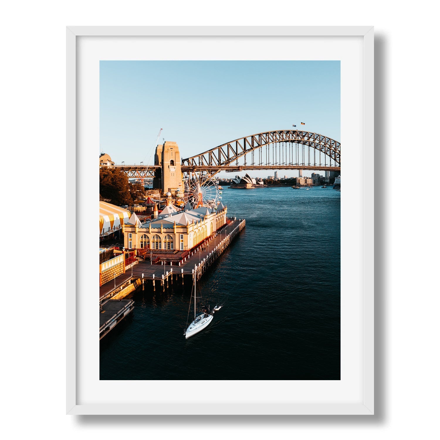 Sydney Harbour from Luna Park - Peter Yan Studio Framed Photo Print Wall Art