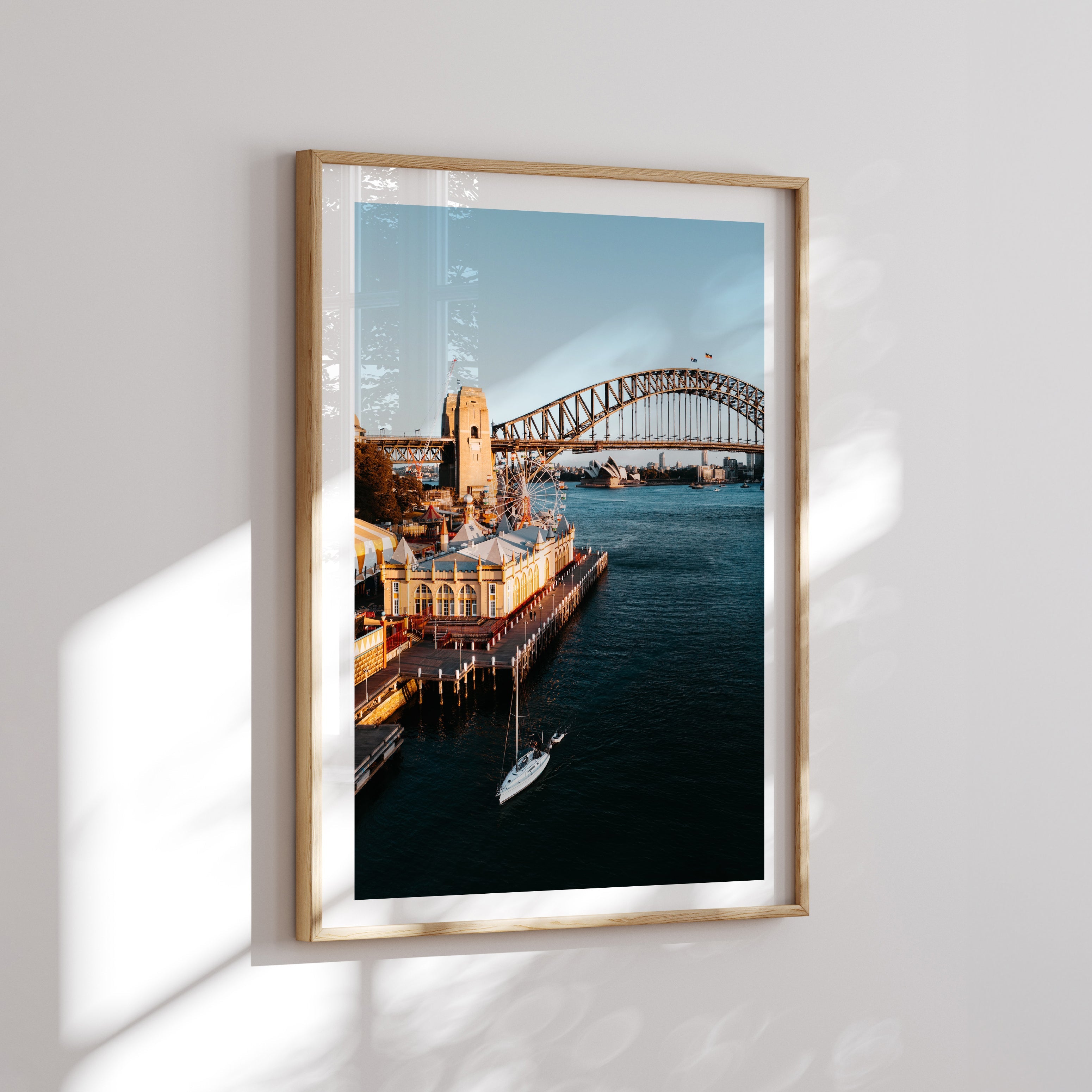 Sydney Harbour from Luna Park - Peter Yan Studio Framed Photo Print Wall Art