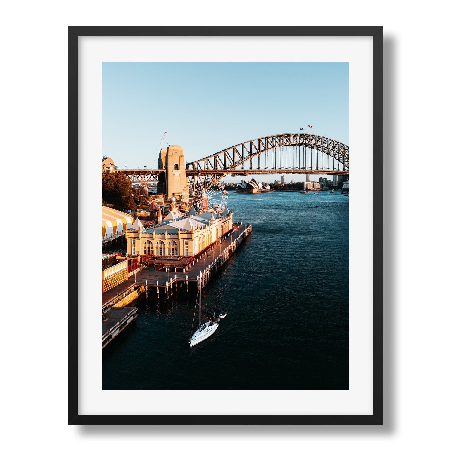 Sydney Harbour from Luna Park - Peter Yan Studio Framed Photo Print Wall Art