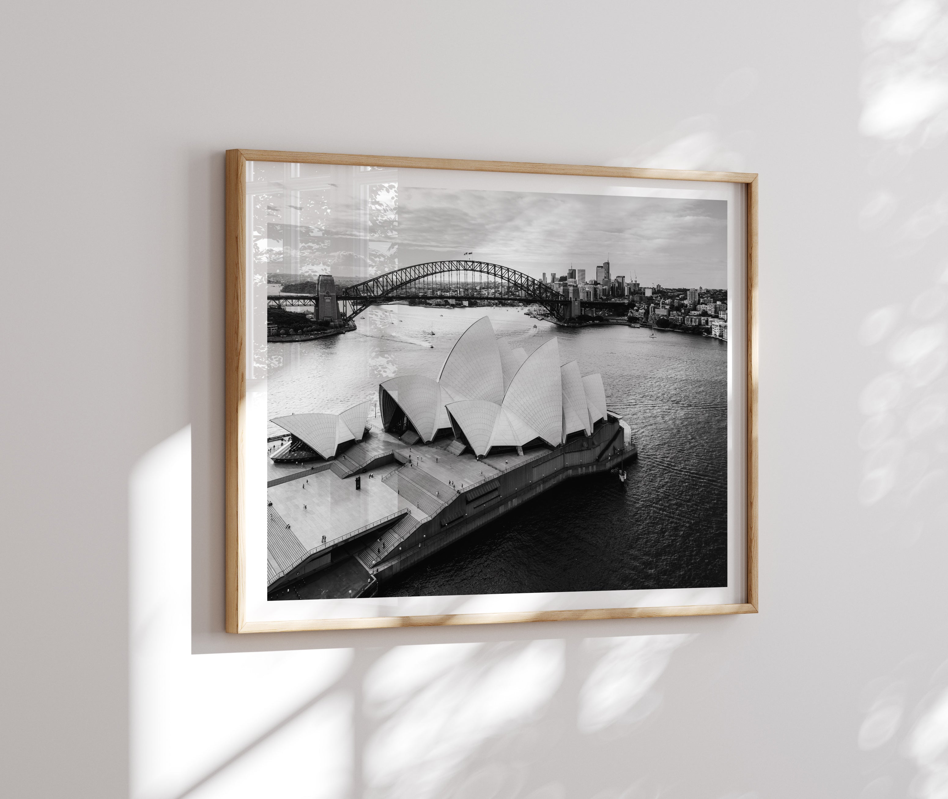 Sydney Opera House and Harbour Bridge Black & White - Peter Yan Studio
