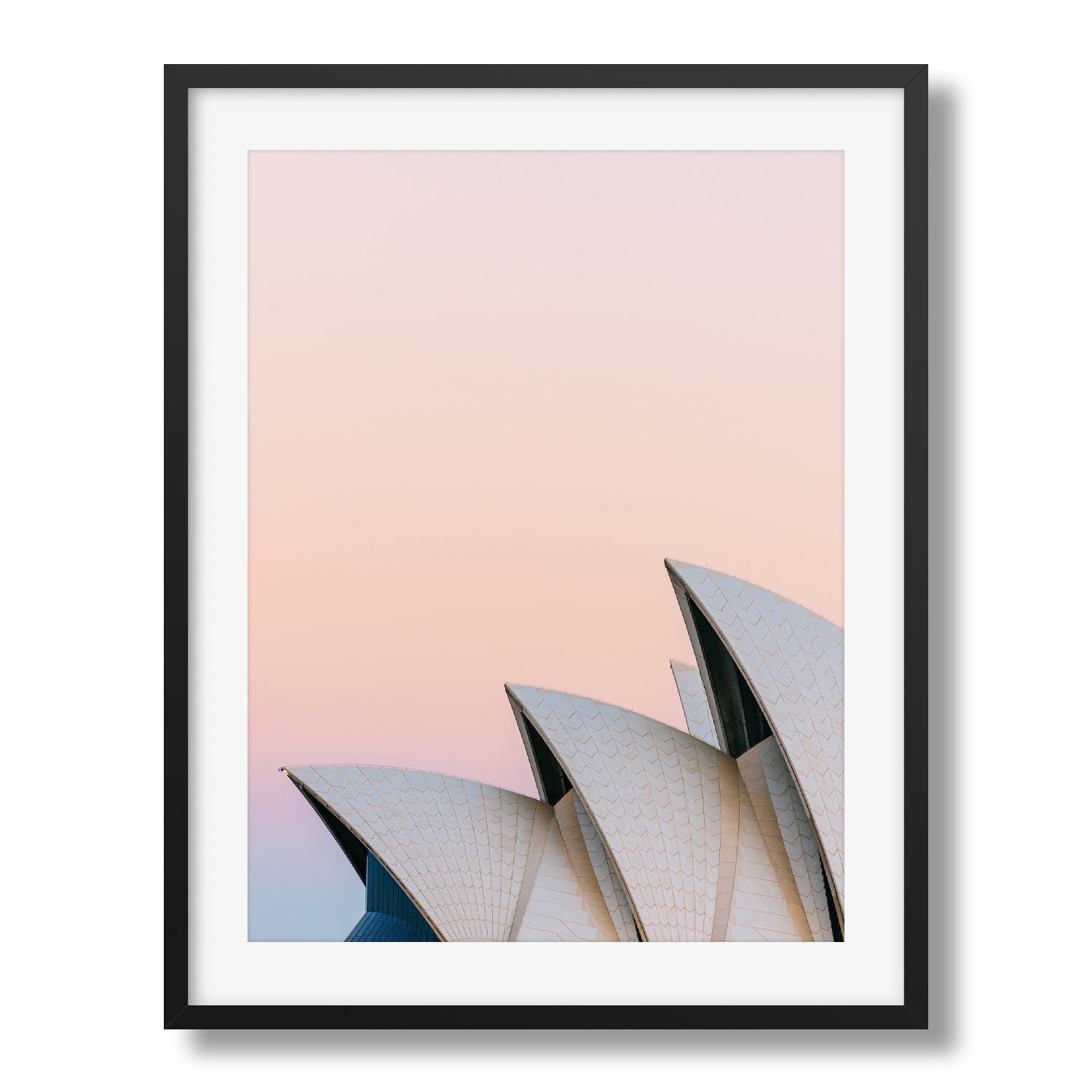 Sydney Opera House Close Up Sunset Framed Print - Architecture by Peter Yan Studio