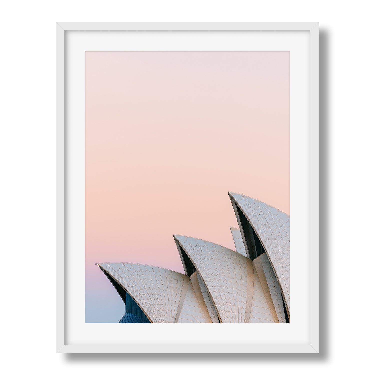 Sydney Opera House Close Up Sunset Framed Print - Architecture by Peter Yan Studio