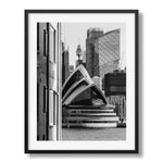 Sydney Opera House 'Hide & Seek' Black & White Framed Print - Architecture by Peter Yan Studio