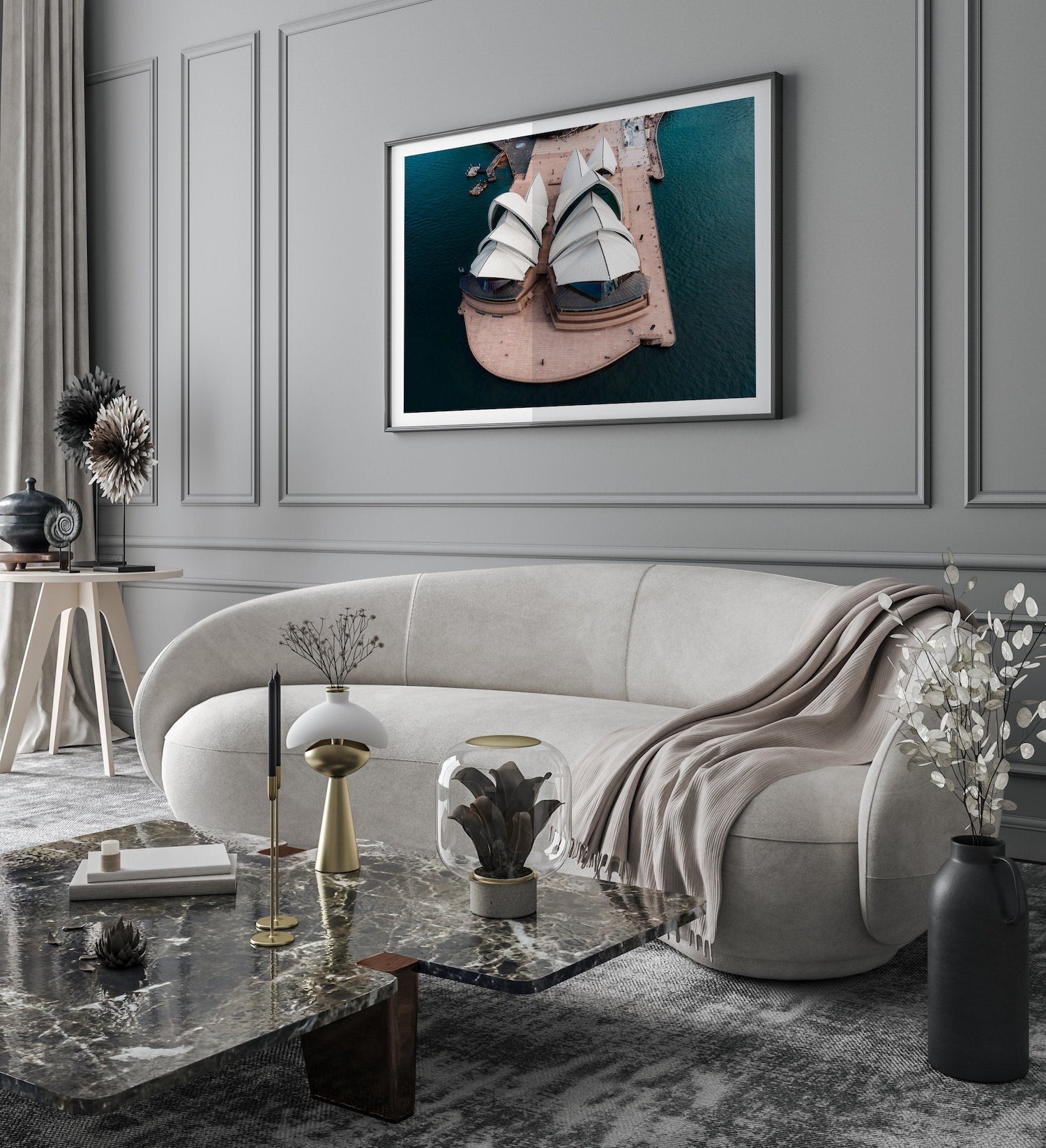 Sydney Opera House Up & Front - Peter Yan Studio Framed Photo Print Wall Art