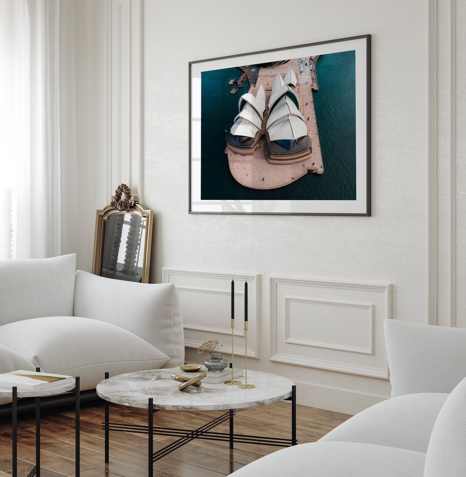 Sydney Opera House Up & Front - Peter Yan Studio Framed Photo Print Wall Art