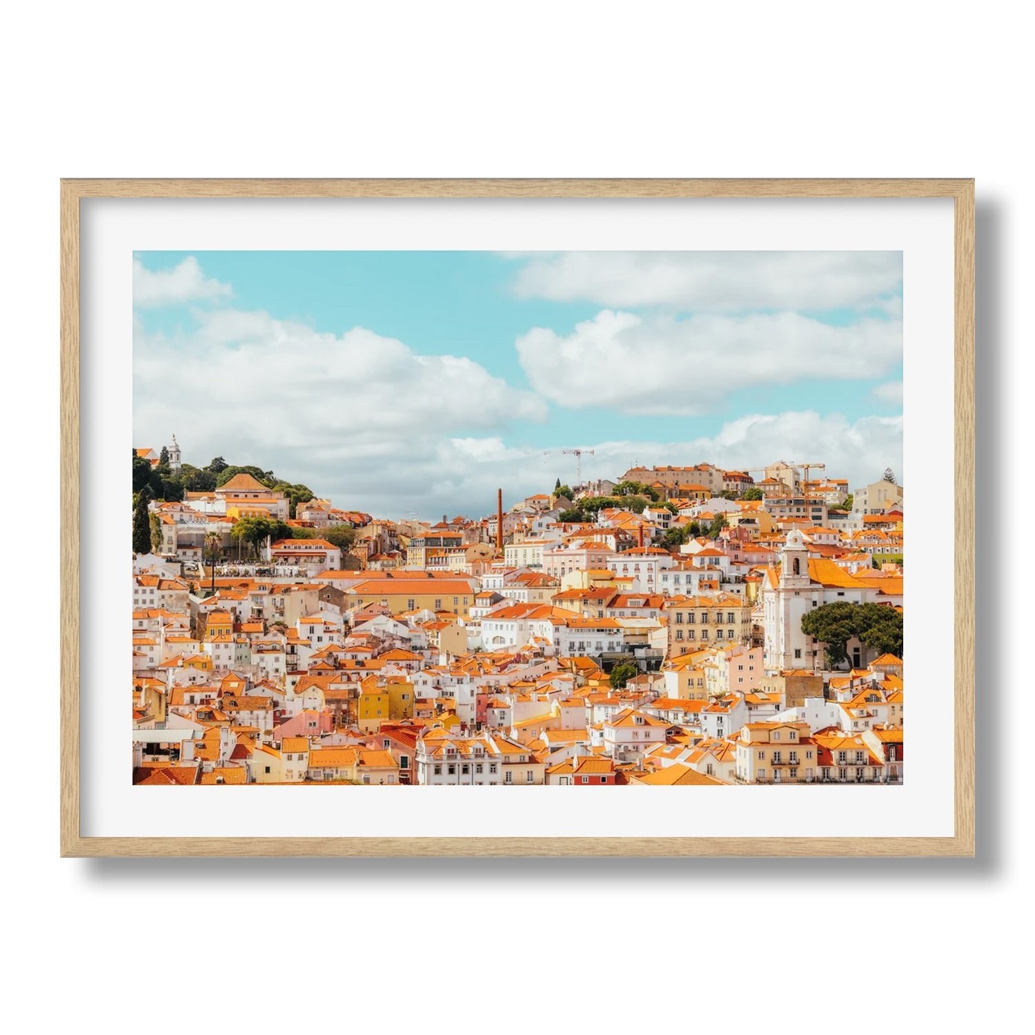 The Alfama - Lisbon's Old Quarter Framed Print - Architecture by Peter Yan Studio