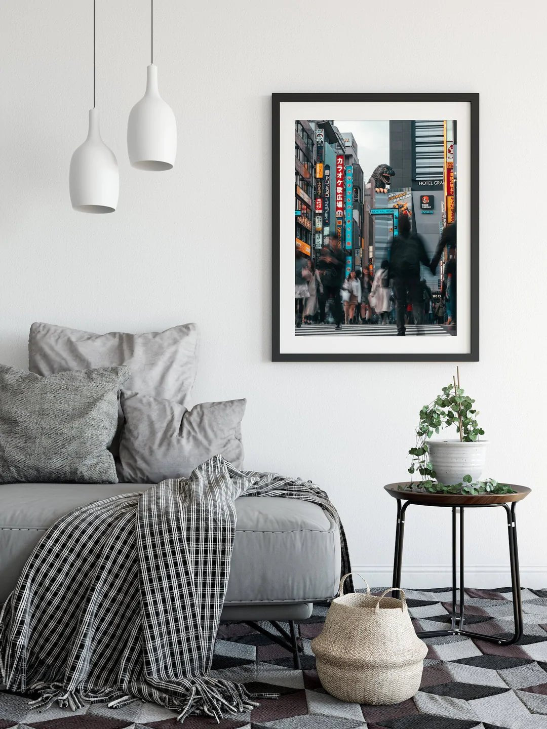 The Godzilla Head In Tokyo - Peter Yan Studio Framed Photo Print Wall Art