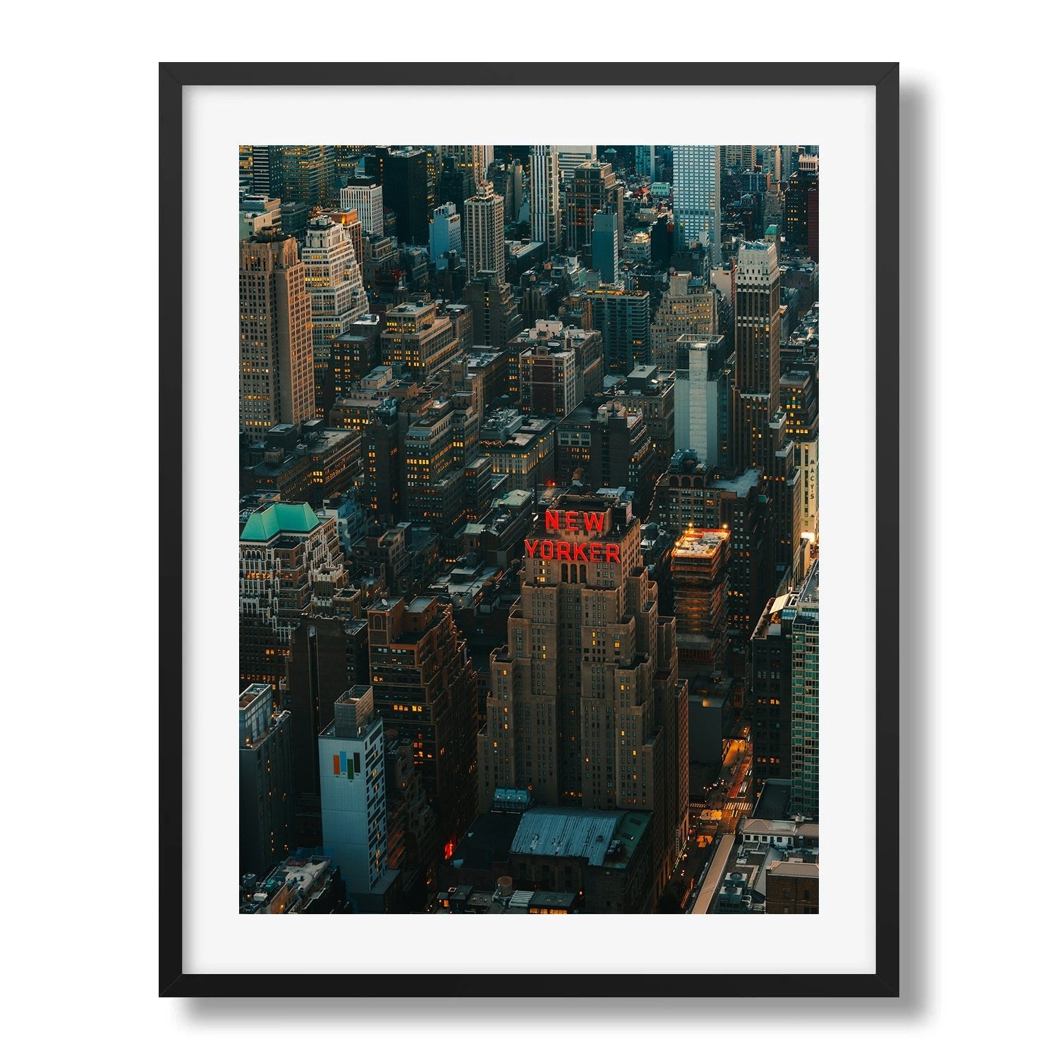 The New Yorker Framed Print - Architecture by Peter Yan Studio