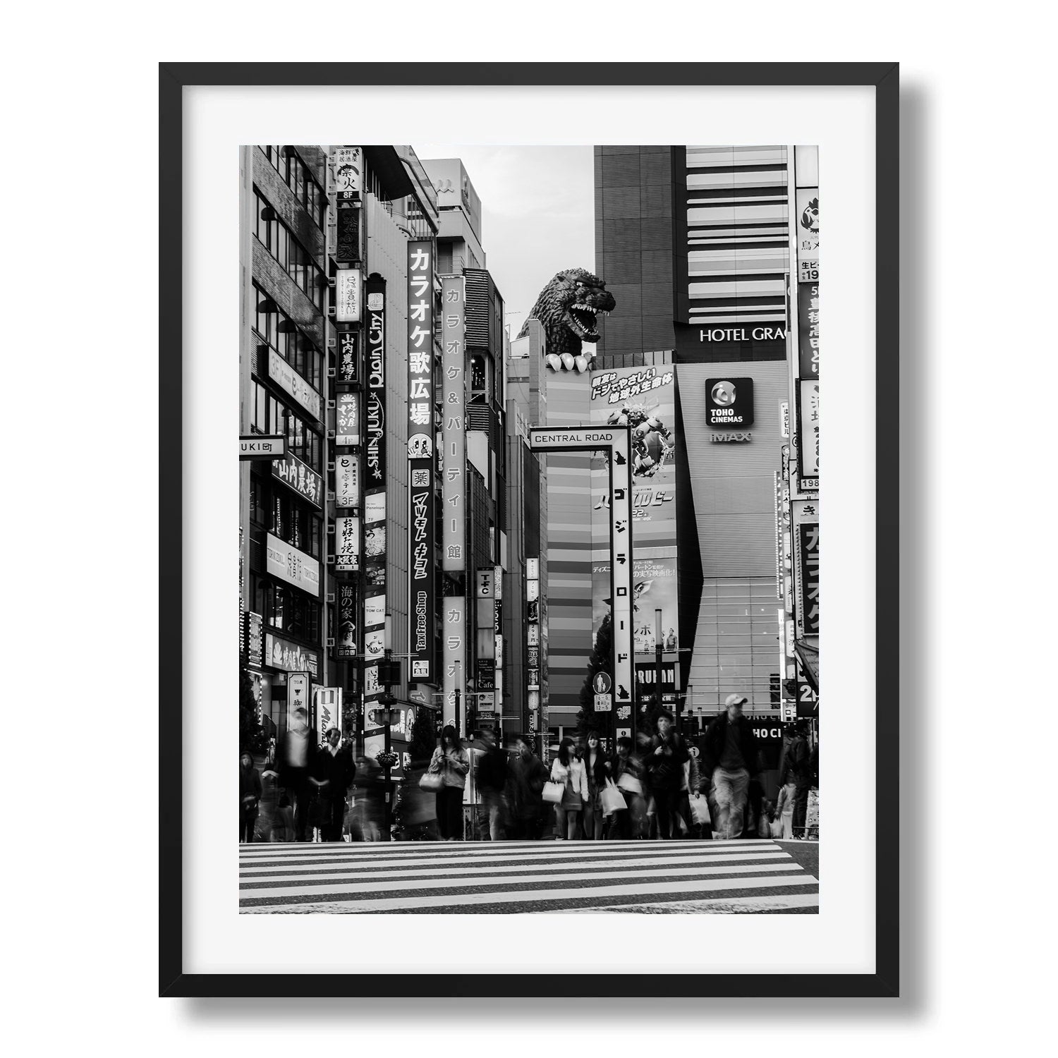 Tokyo Godzilla head in Black & White - Peter Yan Studio