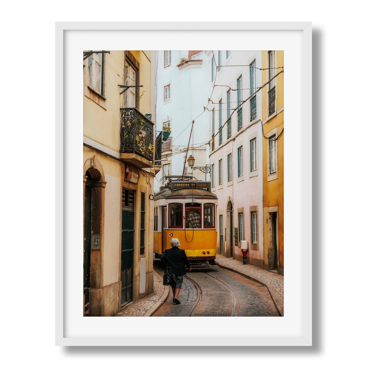 Trams Of Lisbon Series II Framed Print - Architecture by Peter Yan Studio