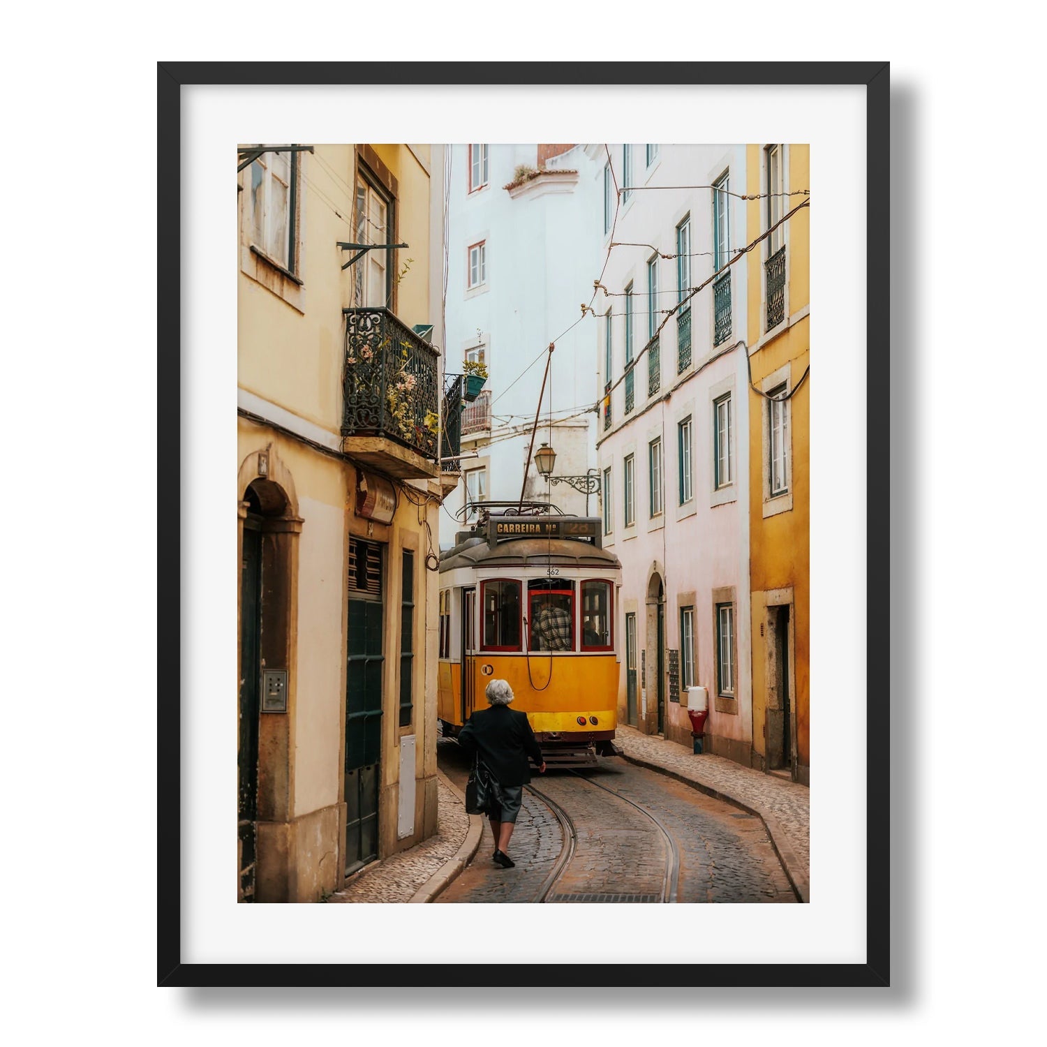 Trams Of Lisbon Series II Framed Print - Architecture by Peter Yan Studio