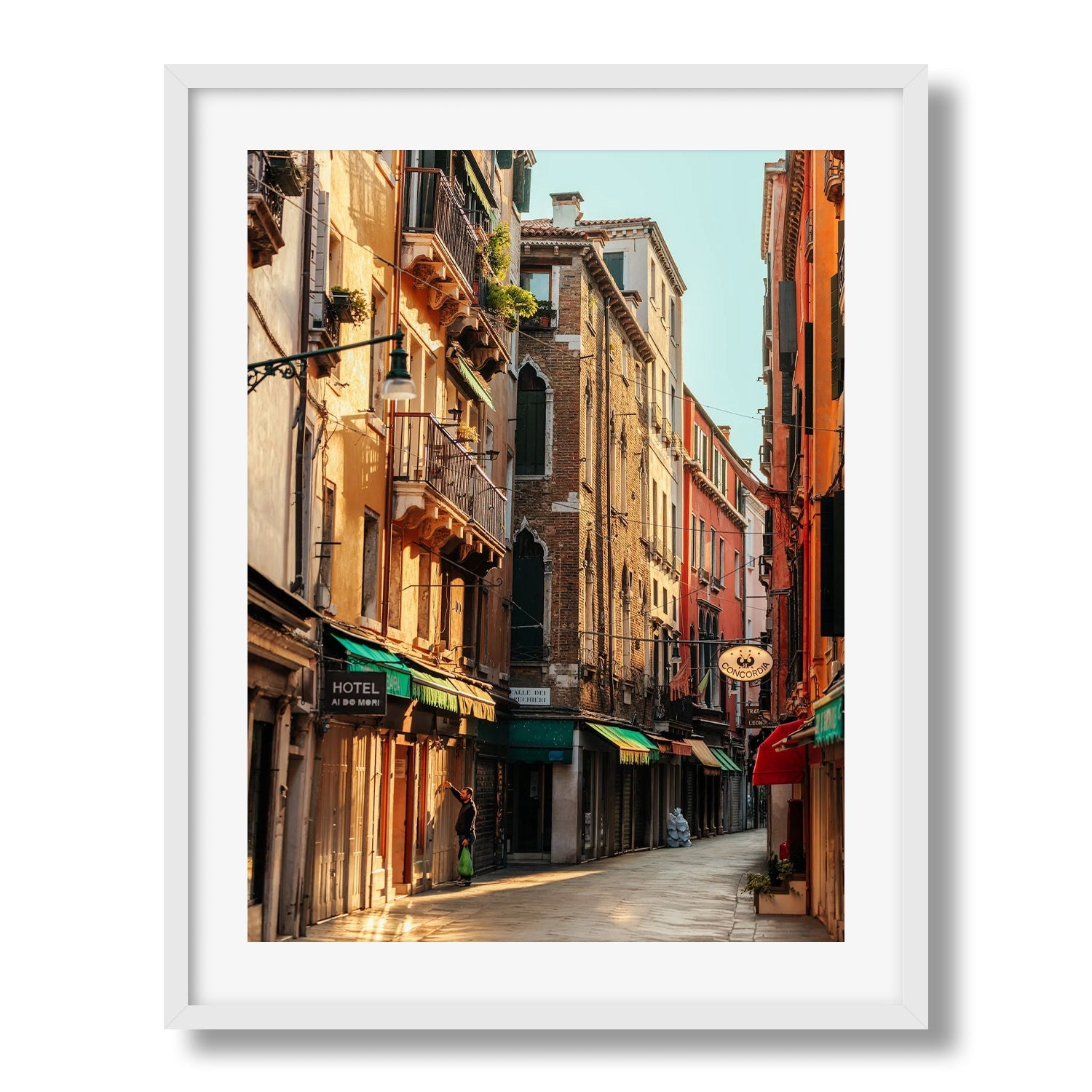 Venice Street Series 6 Framed Print - Architecture by Peter Yan Studio