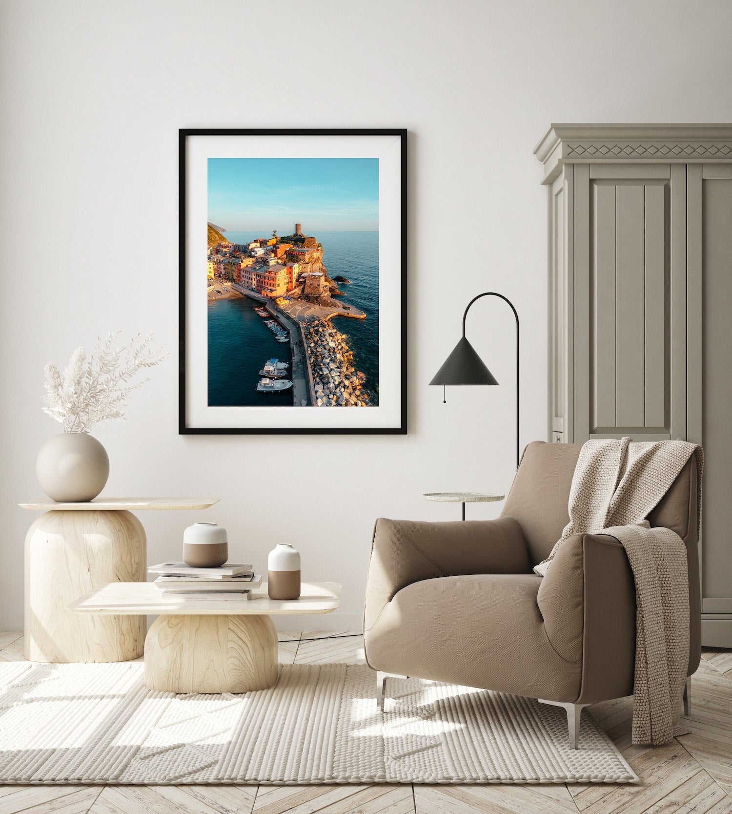 Vernazza Sunset, Cinque Terre | Premium Framed Print - Peter Yan Studio