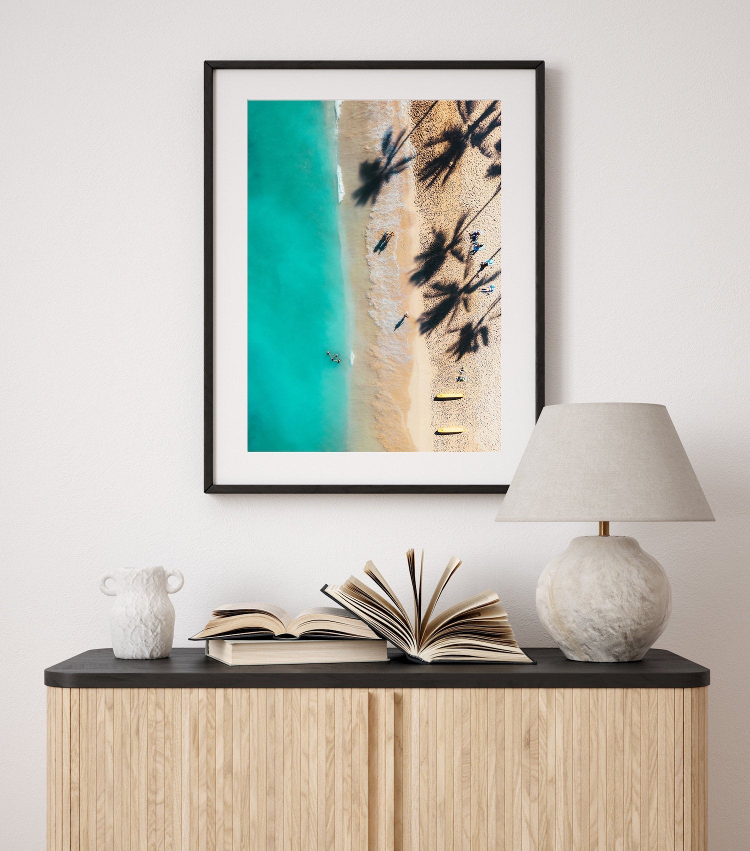 Waikiki Beach Shadows Series 2 - Peter Yan Studio Framed Photo Print Wall Art