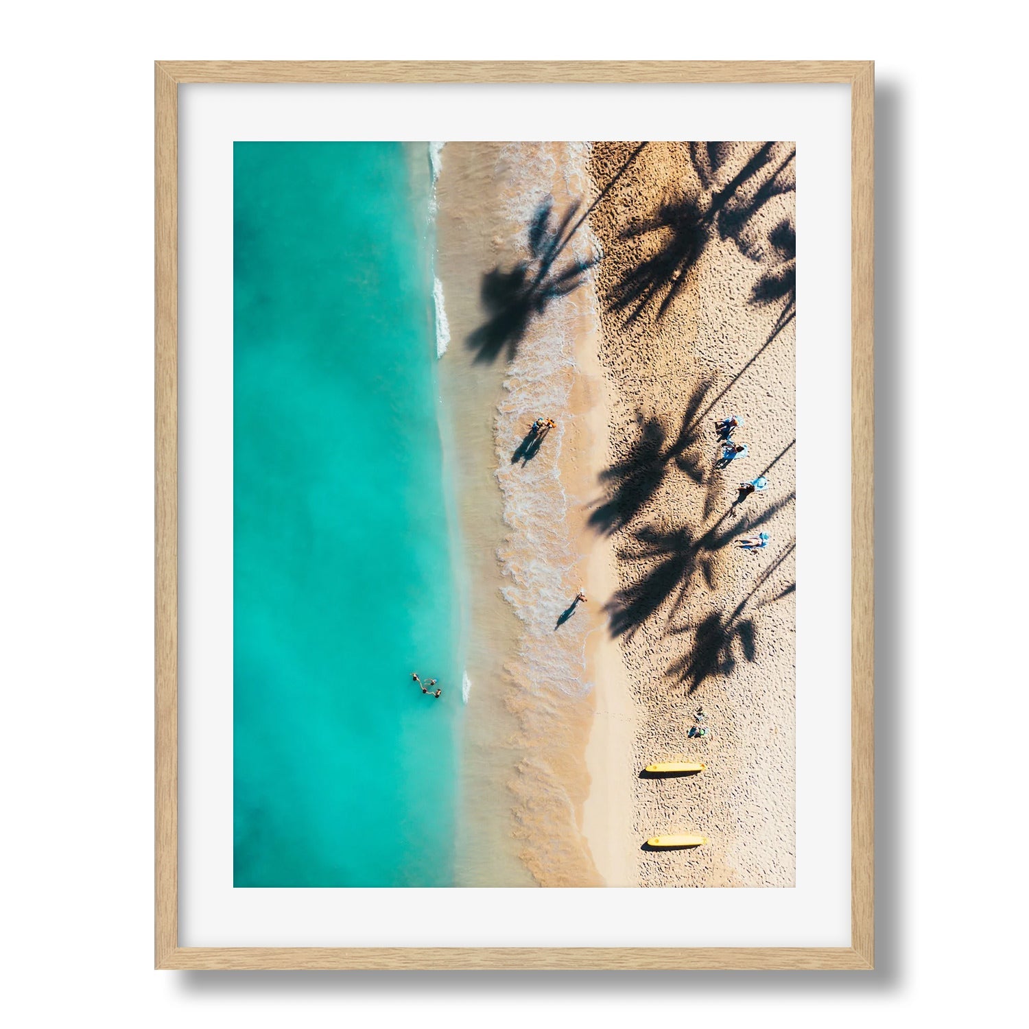 Waikiki Beach Shadows Series 2 - Peter Yan Studio Framed Photo Print Wall Art