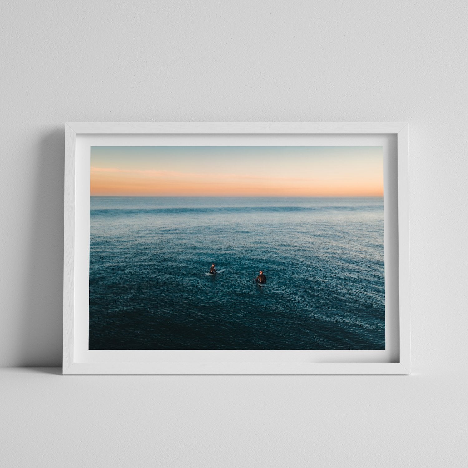 Waiting For The Perfect Wave | Premium Framed Print - Peter Yan Studio