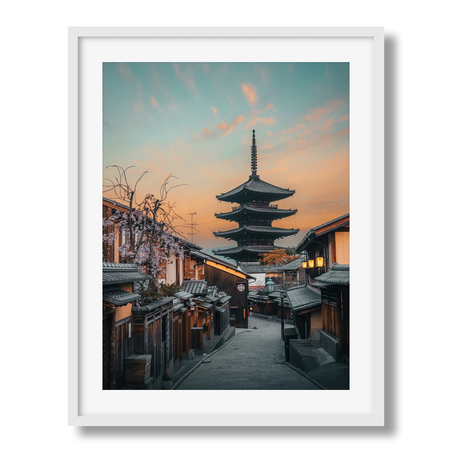 Yasaka Pagoda Framed Print - Architecture by Peter Yan Studio