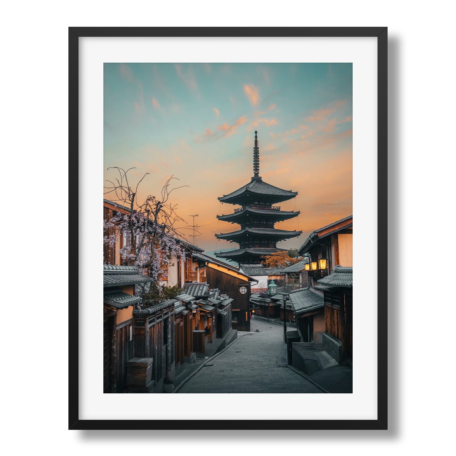 Yasaka Pagoda Framed Print - Architecture by Peter Yan Studio